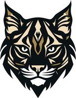 Bobcat Wild Predator Animal Vector Design A Fierce and Beautiful Wild Cat Bobcat Vector Design A Wild Predator Animal in a Vector Illustration Format