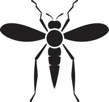 geométrico mosquito simbólico diseño minimalista mosquito logo Arte vector