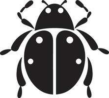 Silent Splendor Abstract Ladybug Logo Minimalistic Elegance Vectorized Ladybug Symbol vector