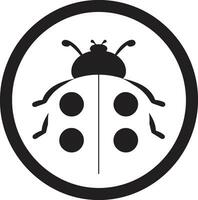 Contemporary Crawler Mark with Spots Minimalistic Bug Stealthy Branding vector