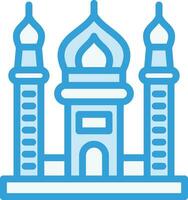 ilustración de diseño de icono de vector de mezquita