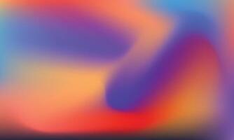 Abstract blurred gradient mesh background in bright rainbow colors vector