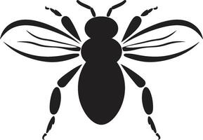 Hornet Stingers and Wing Emblem Minimal Hornet Elegance in Vector Art