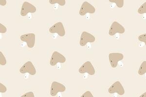 Vegetable mushroom pattern background. Hand drawn style vector design illustrations.