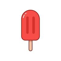 Ice cream with cartoon style vector