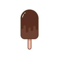 Ice cream with cartoon style vector