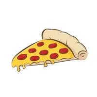 Pizza hand drawn style. Vector illustration