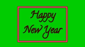 Video animation with the theme happy new year 2024