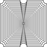Visual of the Optical Illusion Created from Square Lines Composition, can use for Background, Decoration, Wallpaper, Tile, Carpet Pattern, Modern Motifs, Contemporary Ornate, or Graphic Design Element vector