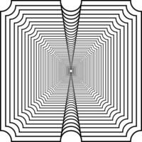 Visual of the Optical Illusion Created from Square Lines Composition, can use for Background, Decoration, Wallpaper, Tile, Carpet Pattern, Modern Motifs, Contemporary Ornate, or Graphic Design Element vector