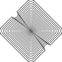 Visual of the Optical Illusion Created from Square Lines Composition, can use for Background, Decoration, Wallpaper, Tile, Carpet Pattern, Modern Motifs, Contemporary Ornate, or Graphic Design Element vector