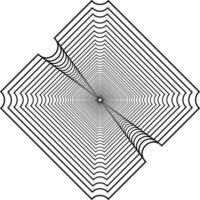 Visual of the Optical Illusion Created from Square Lines Composition, can use for Background, Decoration, Wallpaper, Tile, Carpet Pattern, Modern Motifs, Contemporary Ornate, or Graphic Design Element vector