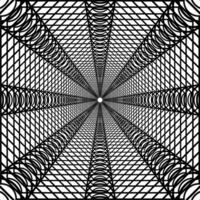 Visual of the Optical Illusion Created from Square Lines Composition, can use for Background, Decoration, Wallpaper, Tile, Carpet Pattern, Modern Motifs, Contemporary Ornate, or Graphic Design Element vector