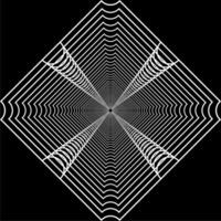 Visual of the Optical Illusion Created from Square Lines Composition, can use for Background, Decoration, Wallpaper, Tile, Carpet Pattern, Modern Motifs, Contemporary Ornate, or Graphic Design Element vector