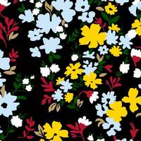 floral abstract pattern suitable for textile and printing needs vector