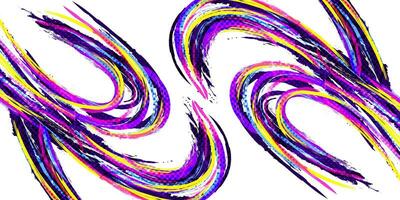 Abstract and Colorful Brush Background with Halftone Effect. Grunge Background. Brush Stroke Illustration for Banner, Poster, or Sports Background. Scratch and Texture Elements For Design vector