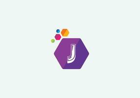 Abstract J letter modern initial lettermarks logo design vector