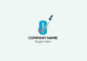 Travel Logo On Letter O Template. Travel Logo On O Letter, Initial Travel Sign Concept Template vector