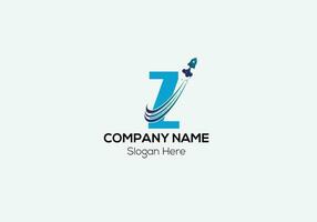 Travel Logo On Letter Z Template. Travel Logo On Z Letter, Initial Travel Sign Concept Template vector
