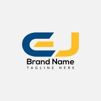 Abstract GJ letter modern initial lettermarks logo design vector