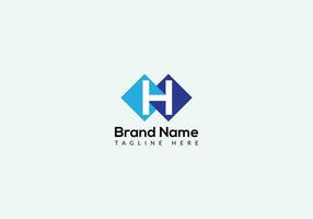 Abstract H letter modern initial lettermarks logo design vector