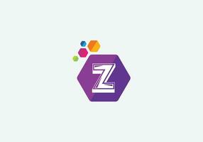 Abstract Z letter modern initial lettermarks logo design vector