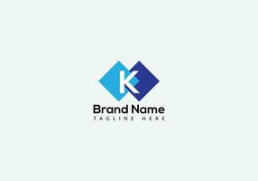 Abstract K letter modern initial lettermarks logo design vector