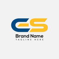 Abstract GS letter modern initial lettermarks logo design vector