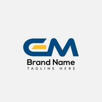 Abstract GM letter modern initial lettermarks logo design vector