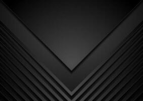 Black arrows abstract technology geometric background vector