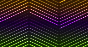 Colorful neon laser lines abstract background vector