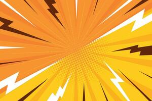 Comic book background with lightning bolts vector