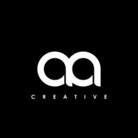 AA Letter Initial Logo Design Template Vector Illustration
