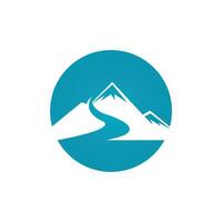 Mountain icon Logo vector