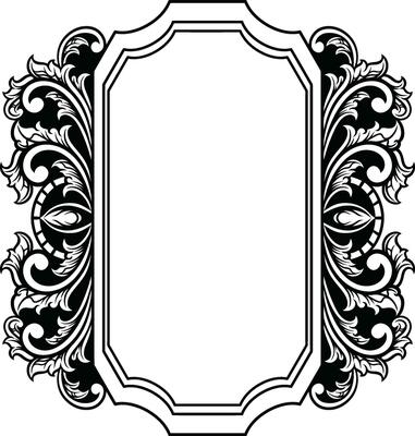 Mirror ornament frame