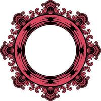 Circle ornament frame vector