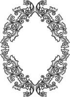 Ornament Frame for wedding vector