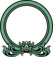 Circle ornament for wedding vector