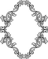 Ornament Frame for wedding vector