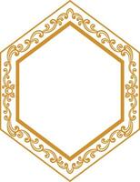 Ornament Frame for wedding vector