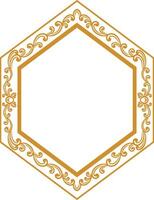 Ornament Frame for wedding vector