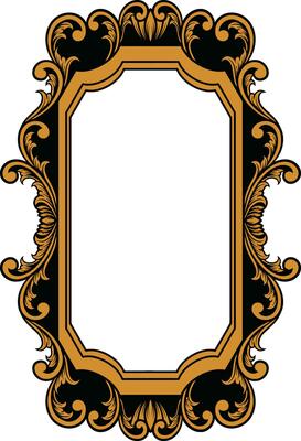 Mirror ornament frame