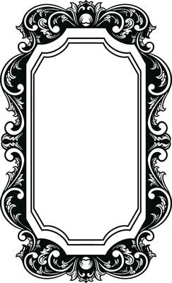 Mirror ornament frame