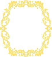 Ornament Frame for wedding vector