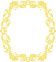 Ornament Frame for wedding vector