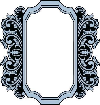 Mirror ornament frame