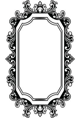 Mirror ornament frame