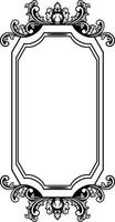 Mirror ornament frame vector