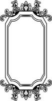 Mirror ornament frame vector