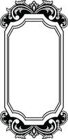 Mirror ornament frame vector